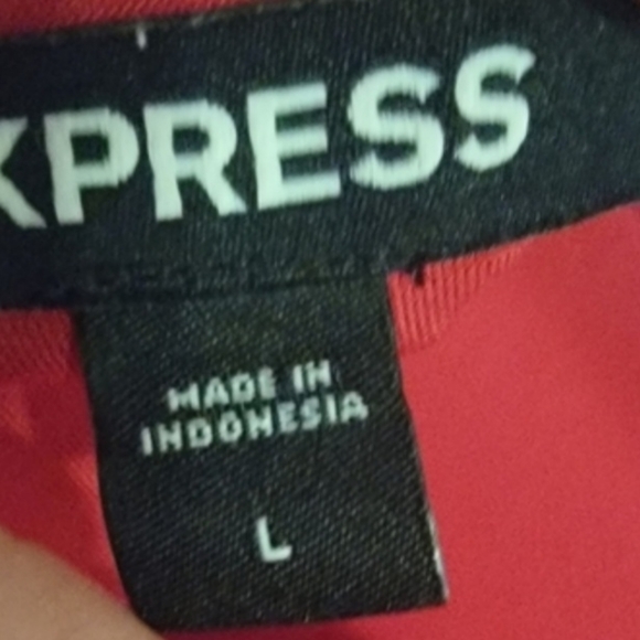 Express Pink Ruched Top Blouse - Picture 3 of 4